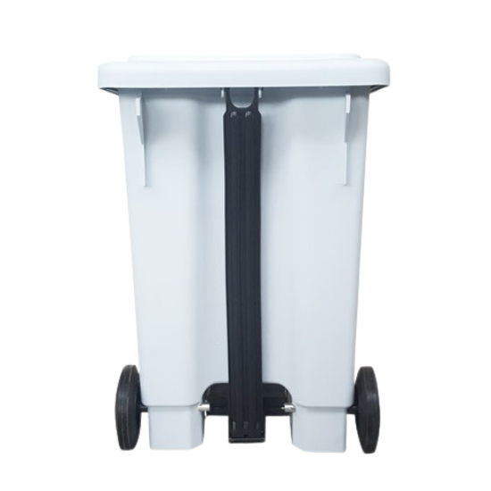 Lixeira Retangular com Pedal - 100 L com Rodas